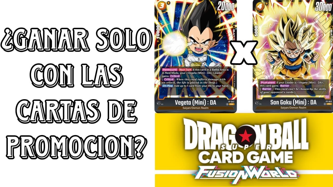 RETODRAGON: Luchando solo con las cartas promocionales 🤔😮 | Reto de Dragon Ball Fusión World