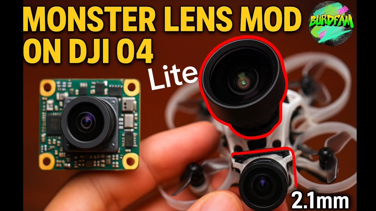 “Tiny Drone, Huge Upgrade – DJI O4 Lite Lens Hack” 2.1mm analog lens