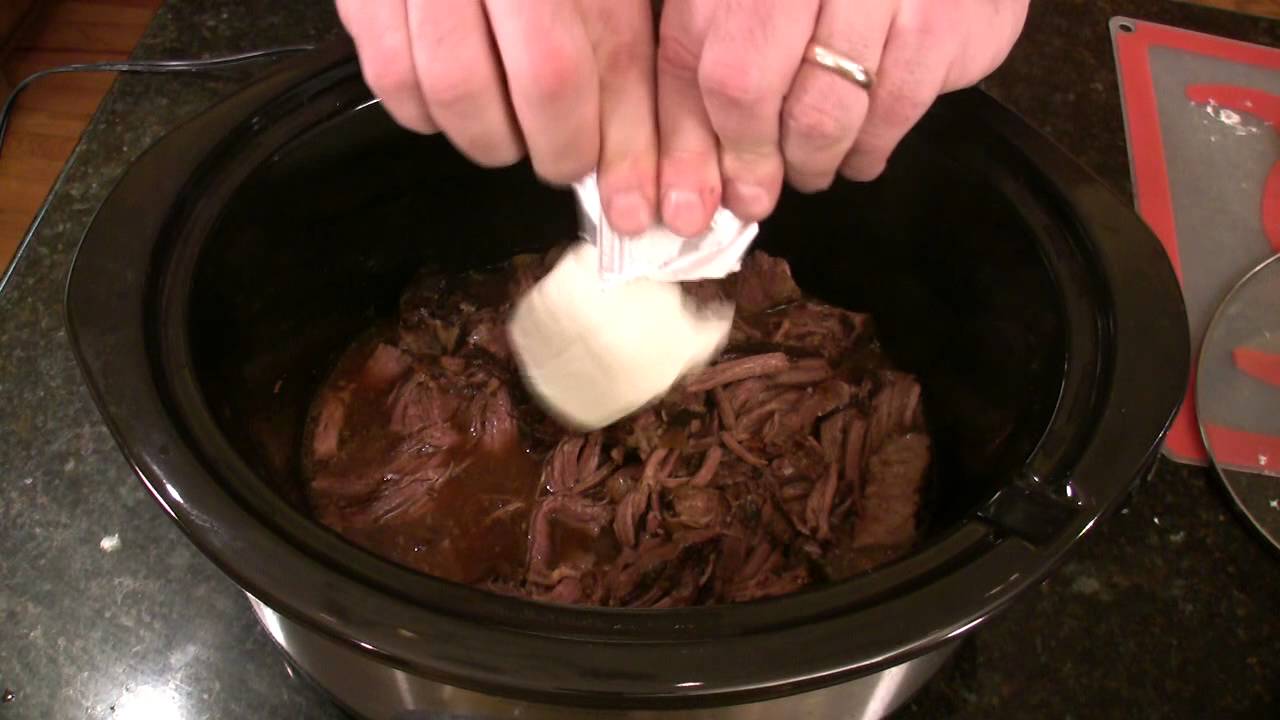 Easy, Cheesy Slow Cooked Beef