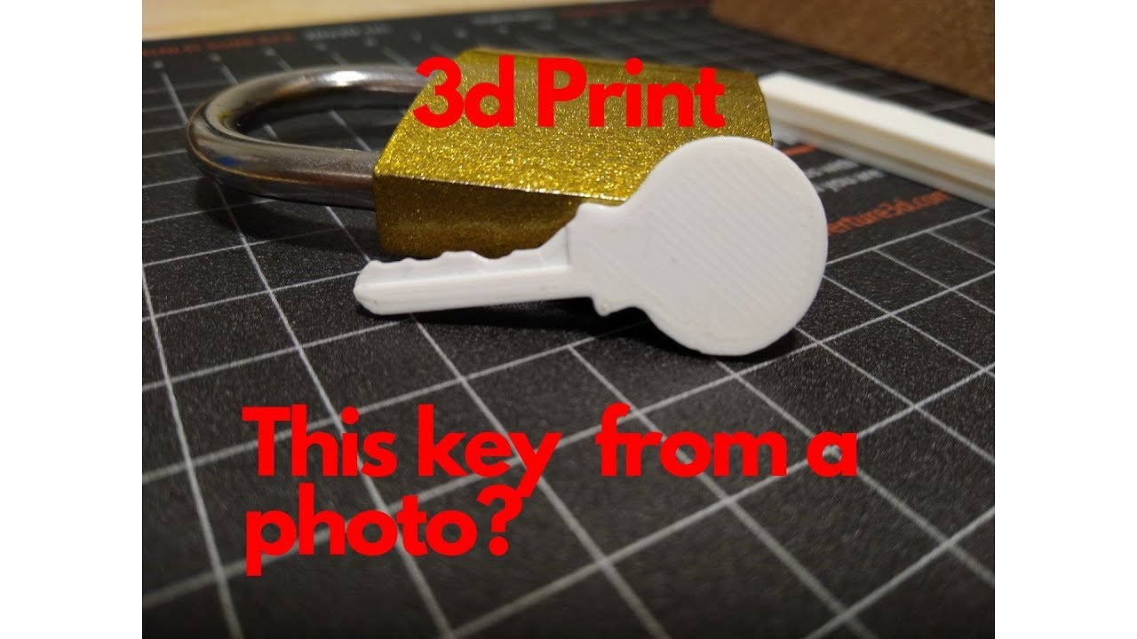 Как напечатать ключи на 3D-принтере, используя фотографии.