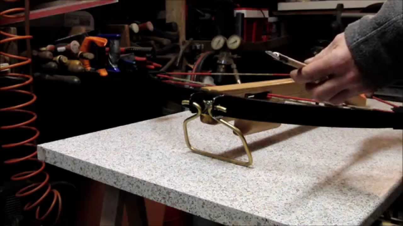 Homemade leaf-spring crossbow, ballesta casera con gatillo, Part 4