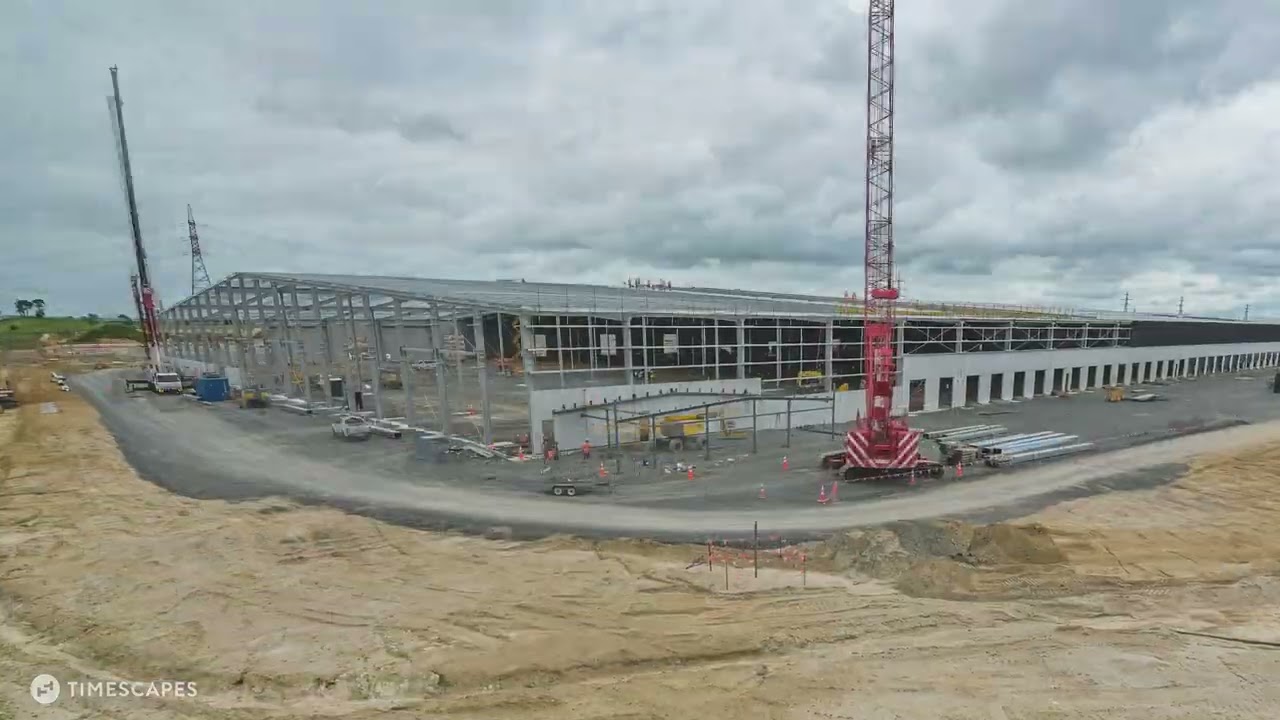 Construction Timelapse | Tainui Group Holdings | Kmart Distribution Centre