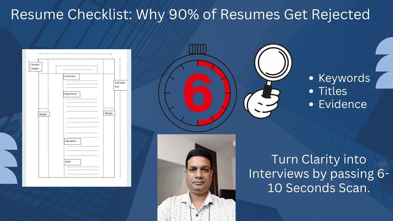 Recruiter Resume Checklist  Why 90% of Resumes Get Rejected