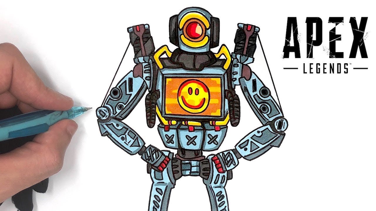 HOW TO DRAW PATHFINDER FROM APEX LEGENDS !