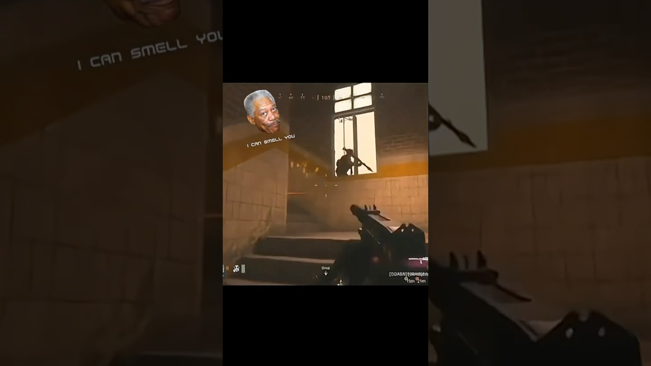 Shout-out SeaNanners | Morgan Freeman Voice Trolling in Warzone Final Circle 😂#cod #warzone #gaming