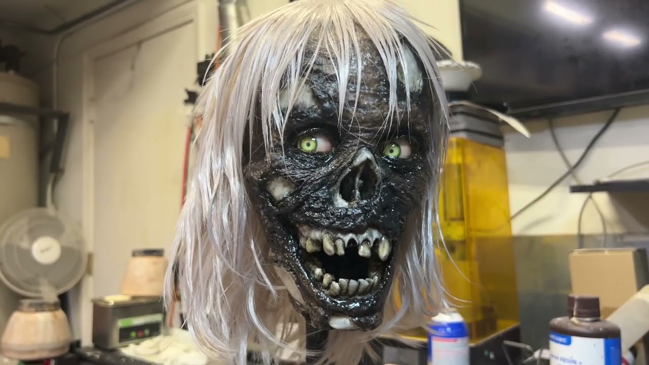 Creepshow Creep 2.0! 3D printed skull with latex skin  build up! Check it out!! | MATT MCNEIL