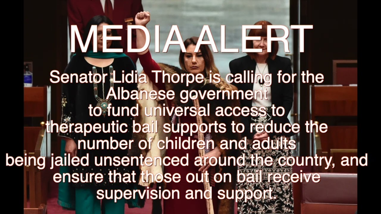 MEDIA RELEASE Senator Lidia Thorpe 19 March 2025 Fund universal access to therapeutic bail supports