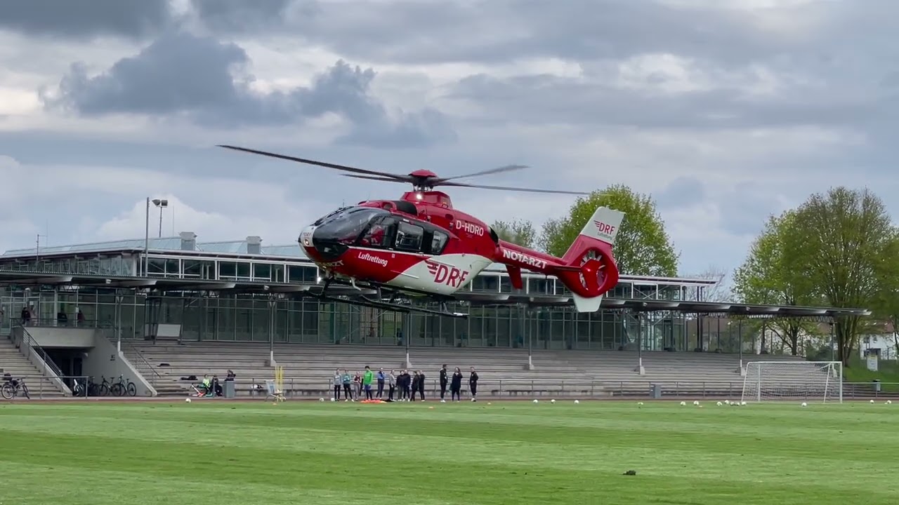 🚒🚁🚨[Christoph41 startet in Renningen im Fussball-Stadion]🚨🚁🚒
