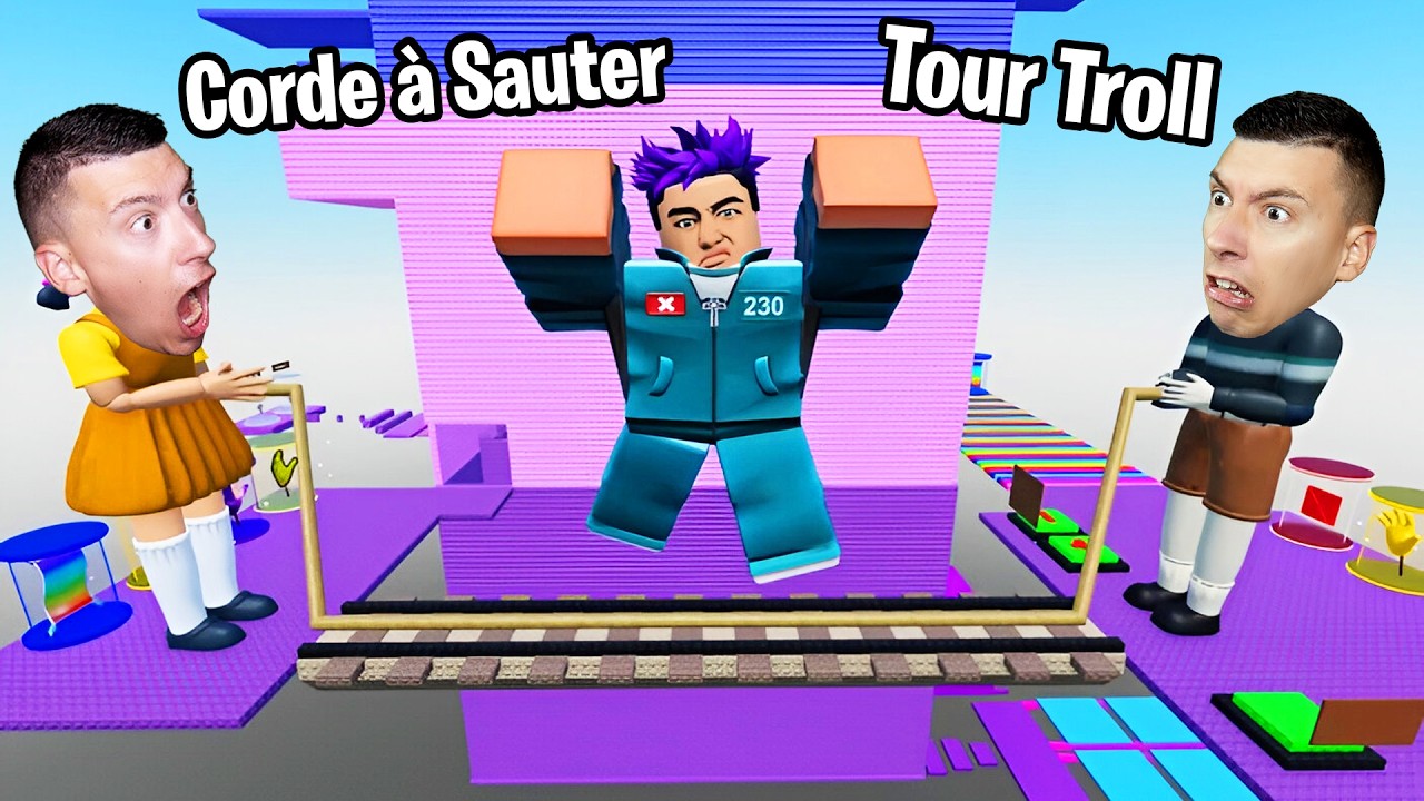 REDKILL vs THANOS TOUR TROLL GIFFLE CORDE À SAUTER SUPER DRÔLE 🖐🦑🌈 SQUID GAME 3