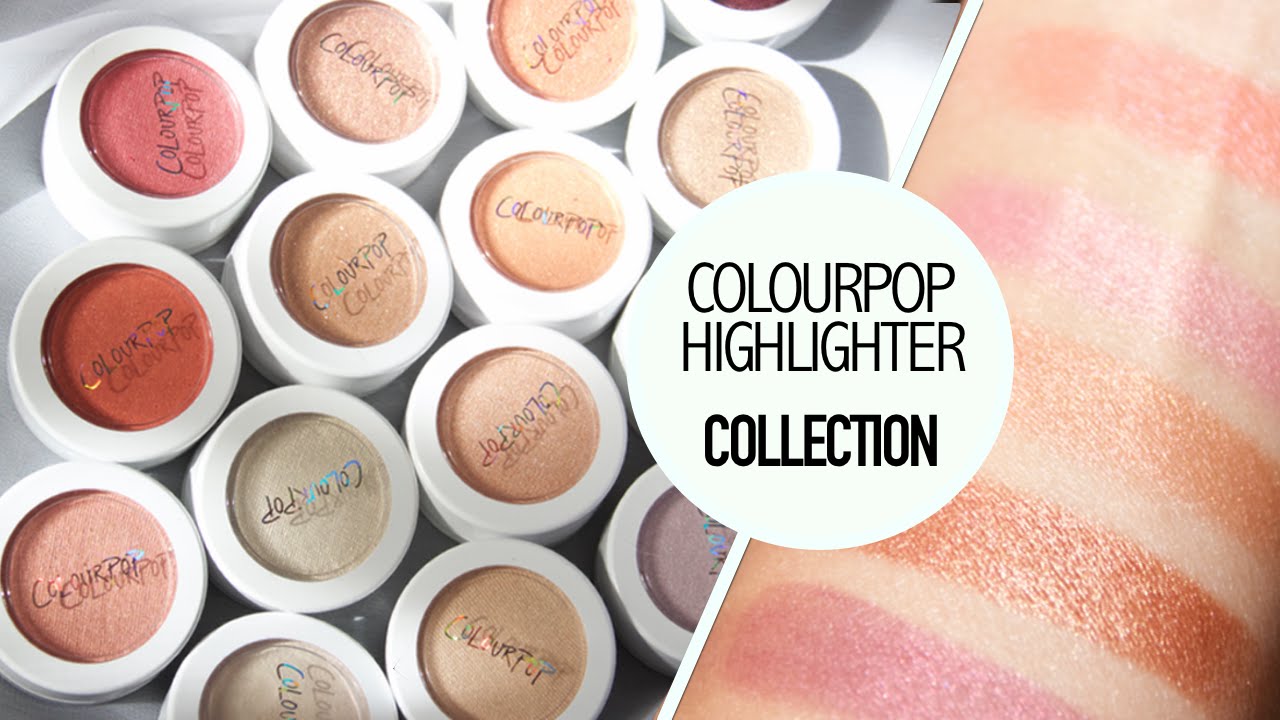 Colourpop Highlighter Collection: Swatches & Review