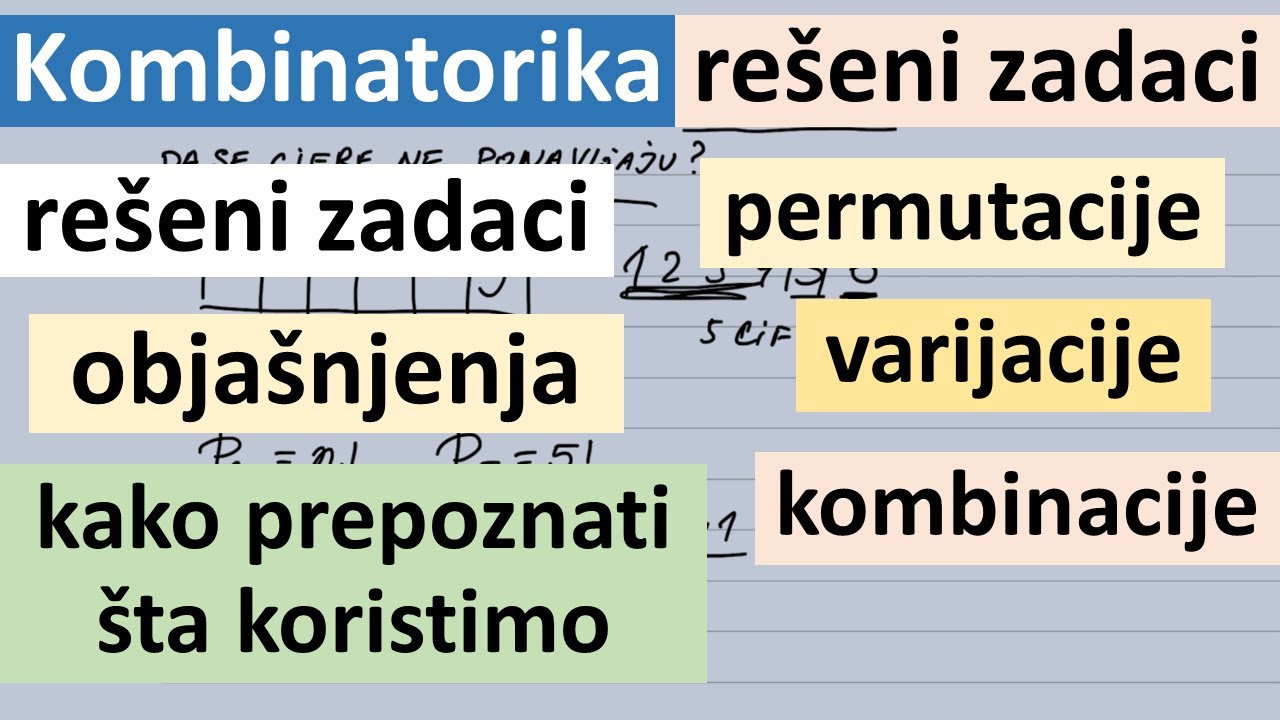 Kombinatorika rešeni zadaci