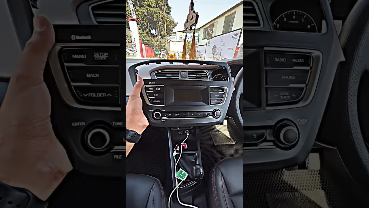 Apple car play stereo installed in I20 elite 2019.#android #stereo #hyundai #viral #i20  #shorts