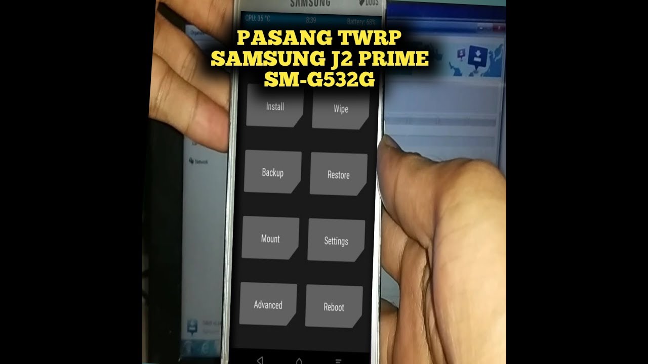 Cara Pasang TWRP di HP Android Samsung J2 Prime SM-G532G