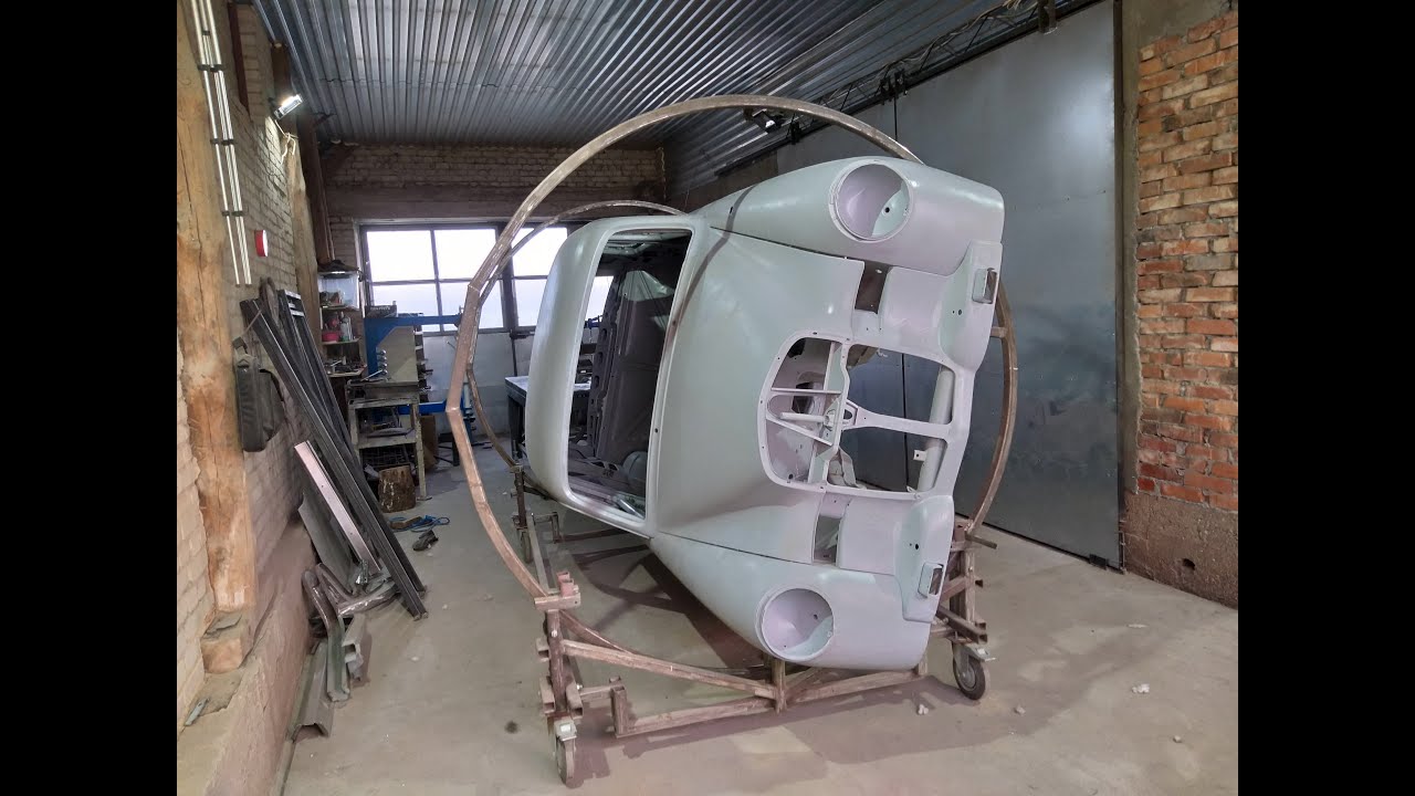 MERCEDES W 180 PONTON RENOWACJA NA OBROTNICY - CAR ROTISSERIE RESTORATION.