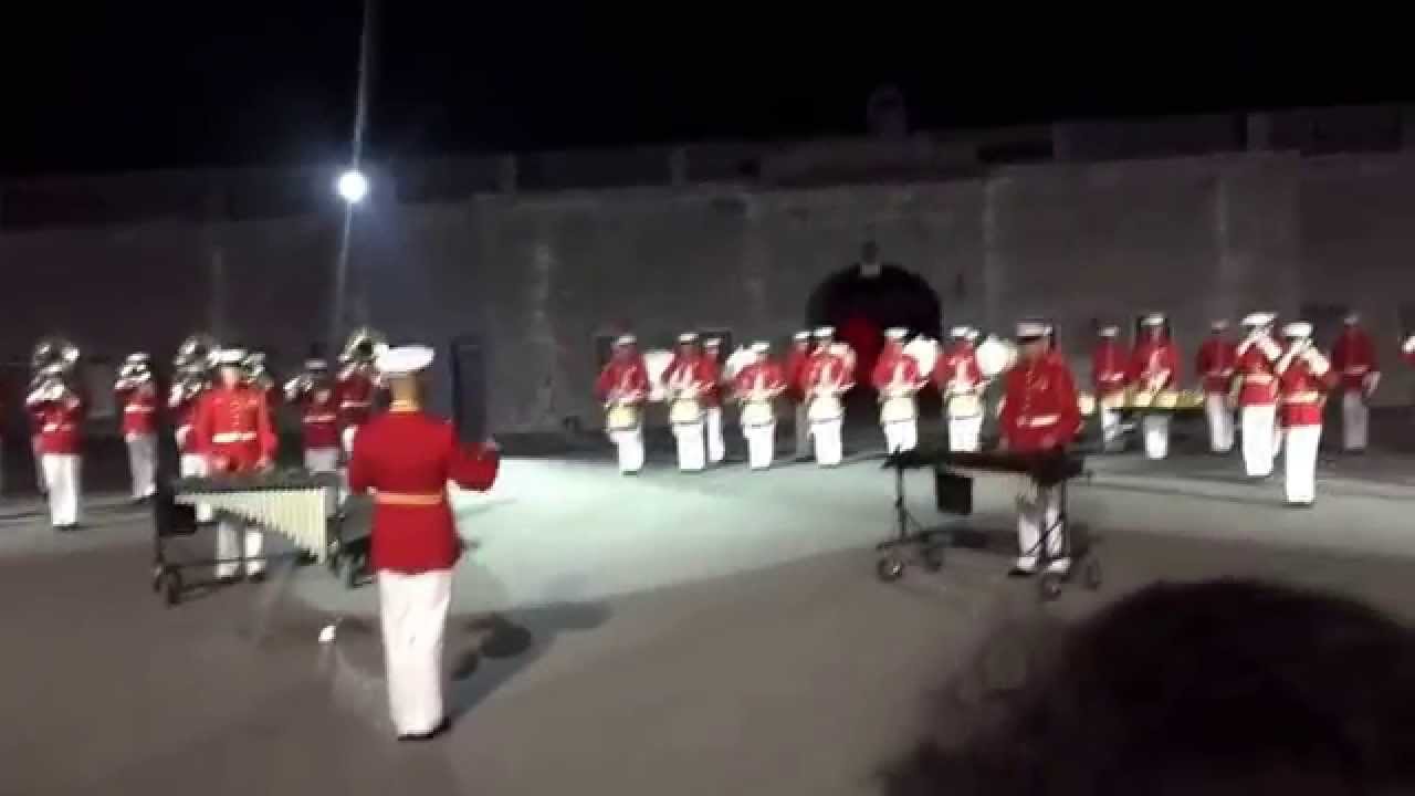 US Marine Drum and Bugle Corps at Fort Henry August 16 2015