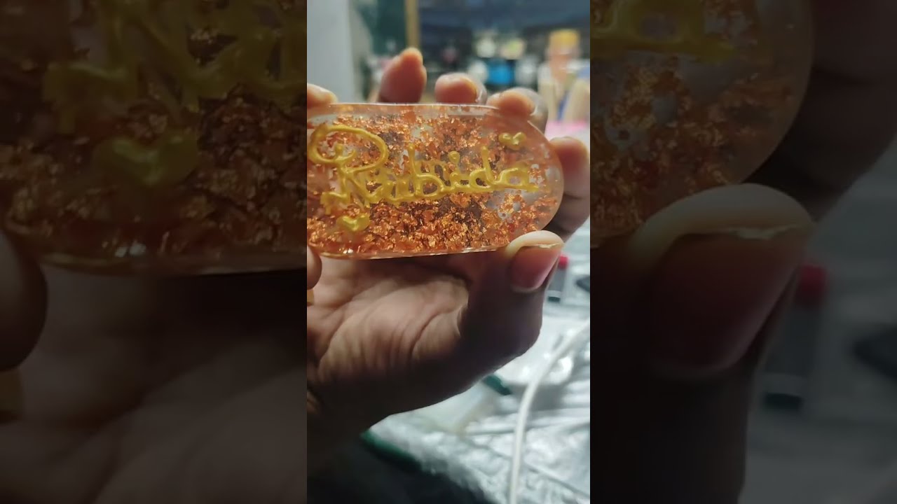 Resin art day 3 | diykeychain final coating | resin art #viral #explore #resin #resinart 