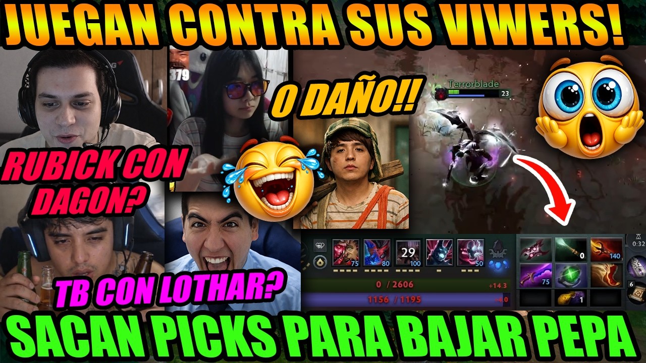 🤣¡JUEGAN ULTIMO DOTA Y SACAN HEROES  PARA TROLLEAR!😂 ESE GOTTO PARADO COMO CHALA + SOE LUNA 0 DAÑO!🤣