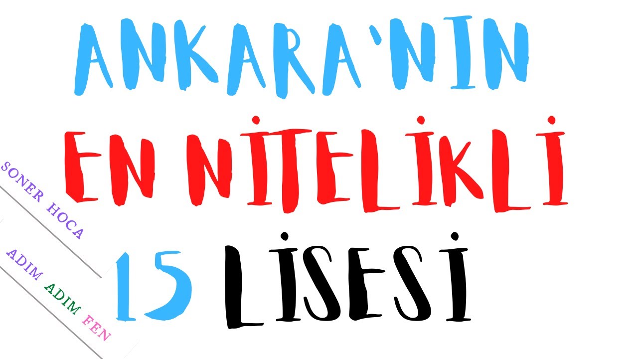 Türkiye'nin En Nitelikli Liseleri | SERİ 2 | Ankara'nın En İyi Liseleri