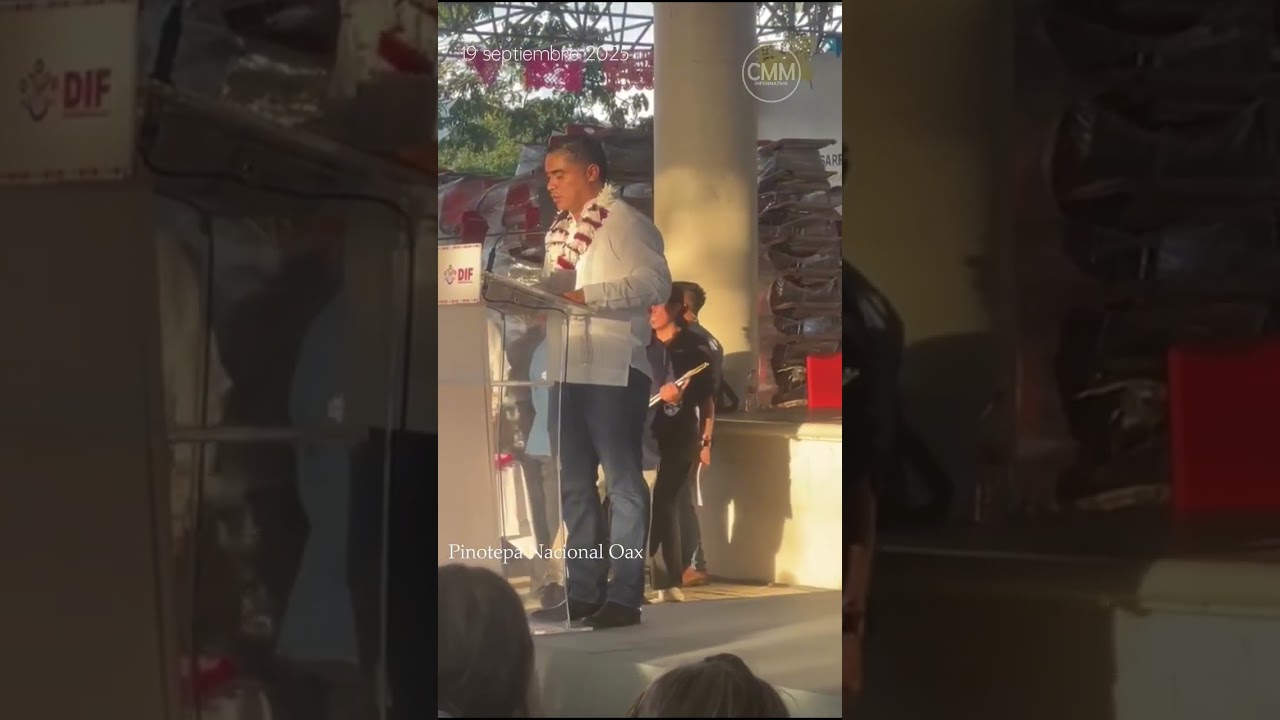 Discurso del presidente municipal Héctor Baños Toscano durante la visita del gobernador Salomón Jara