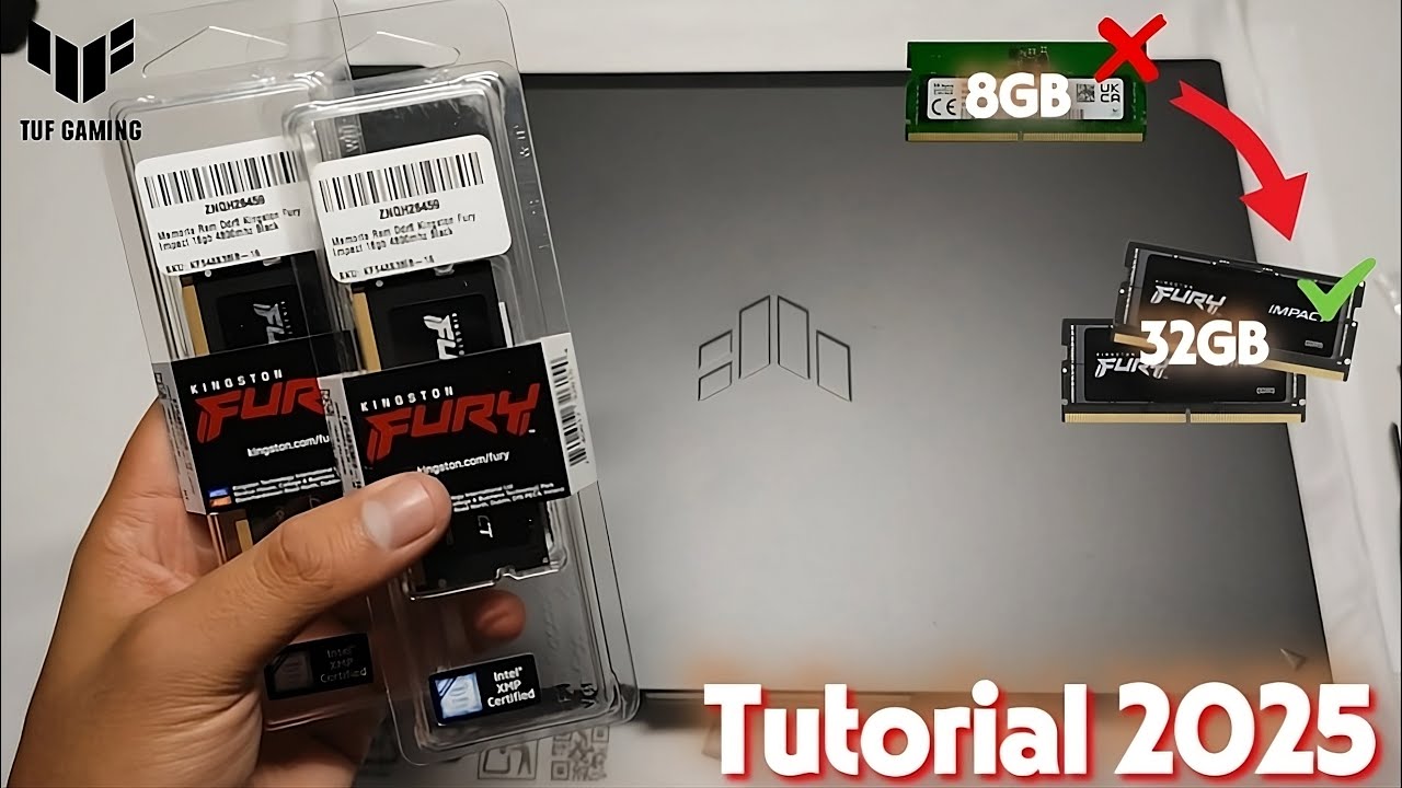 Ampliación de memoria RAM en Asus TUF A16 // Tutorial 2025 | Derek Alejandro |