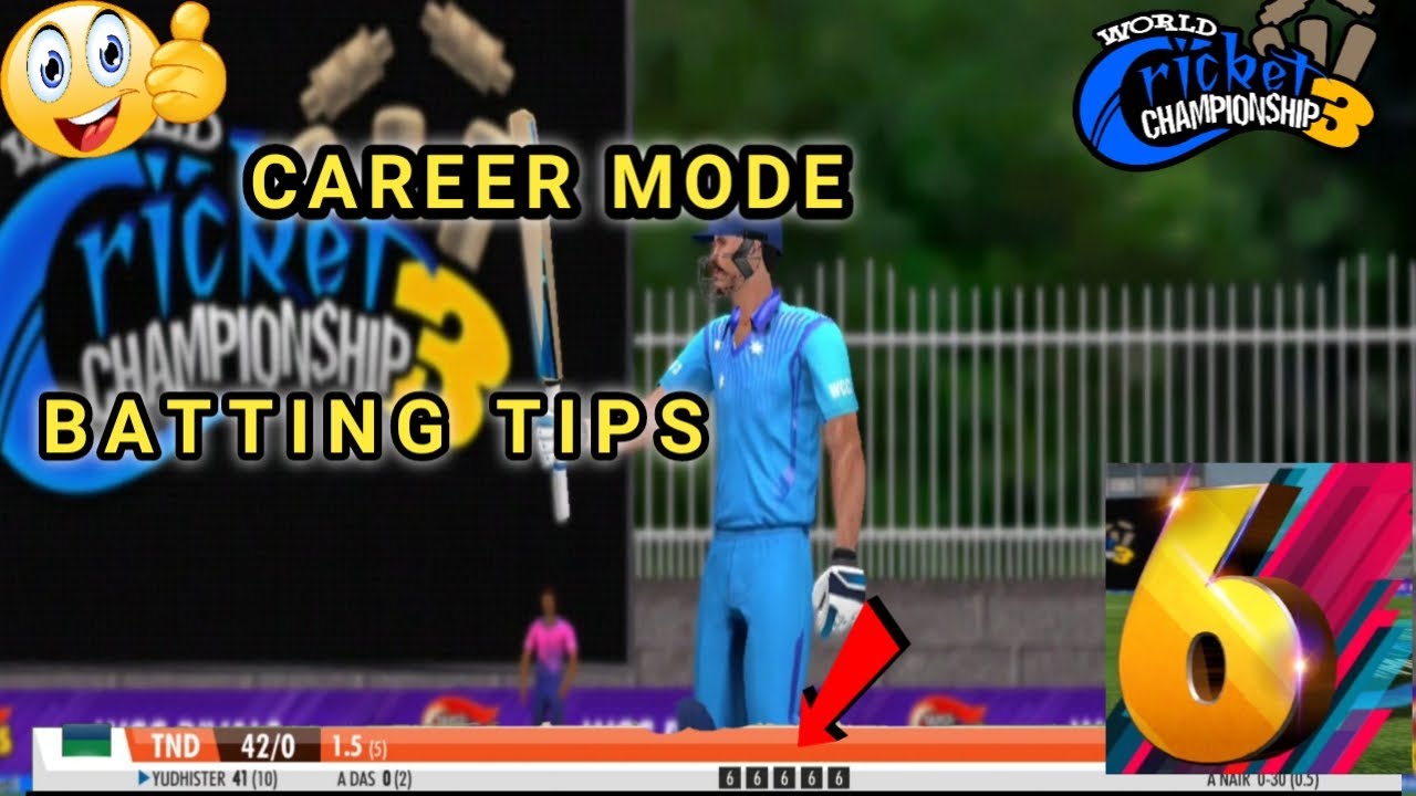 Wcc3 career mode batting tips and tricks|wcc3 batting tips and tricks|how to hit 6 sixes||
