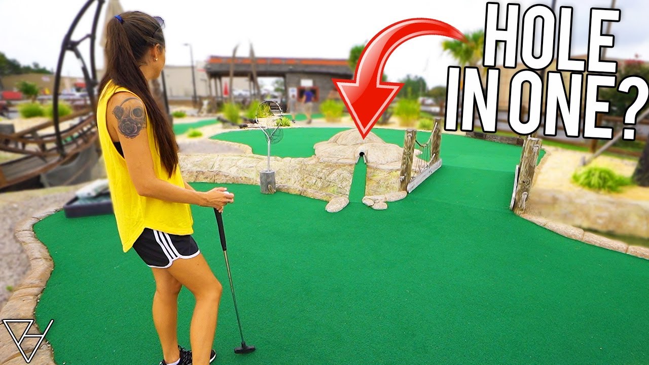 Impossible Mini Golf Hole In One Option!?