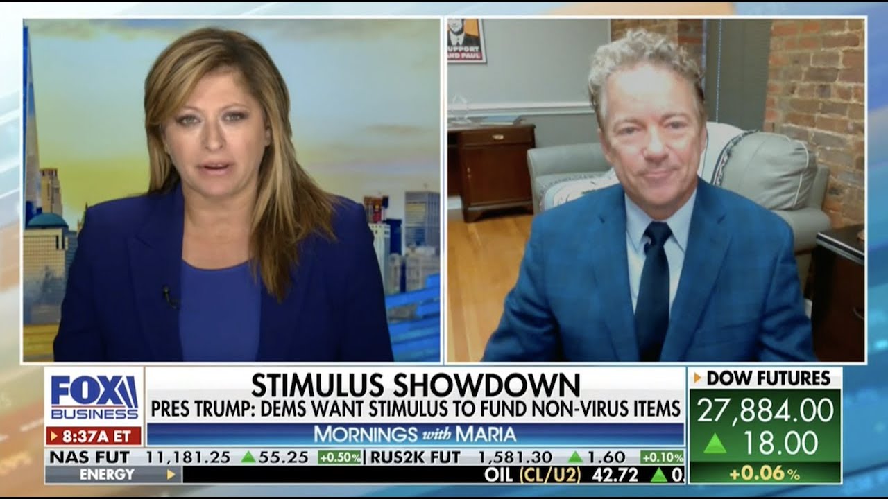 Sen. Rand Paul on Mornings with Maria - August 13, 2020