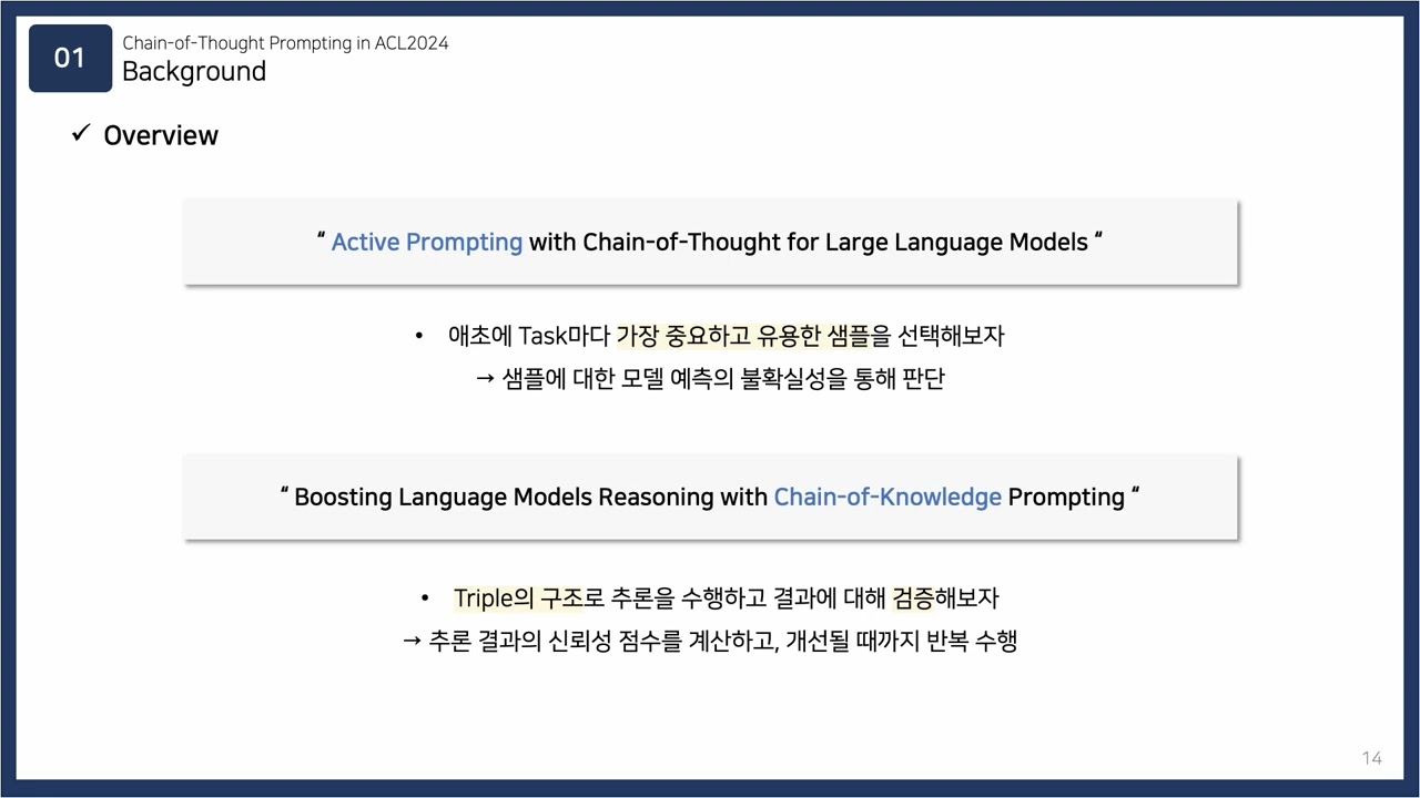 [Paper Review] Chain-of-Thought Prompting in ACL 2024