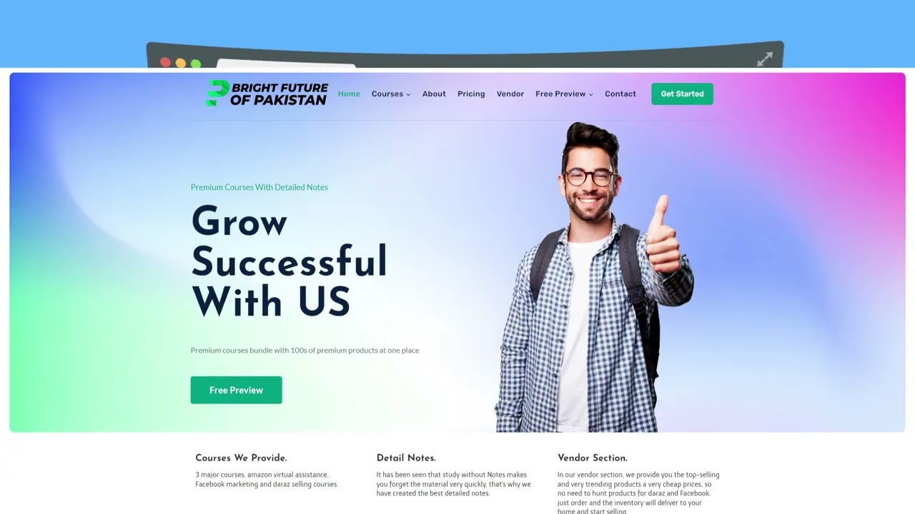 bright future of Pakistan. demo video.
