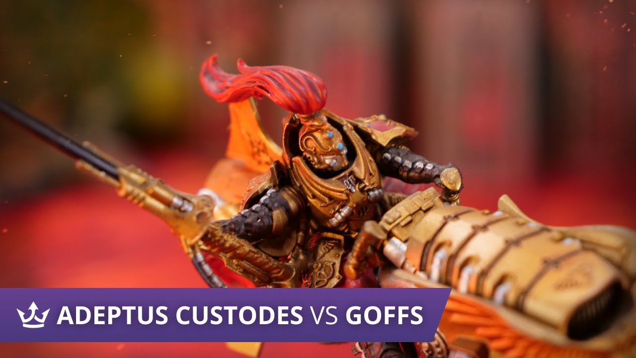 Adeptus Custodes vs Orks - Warhammer 40k 9th Edition Battle Report