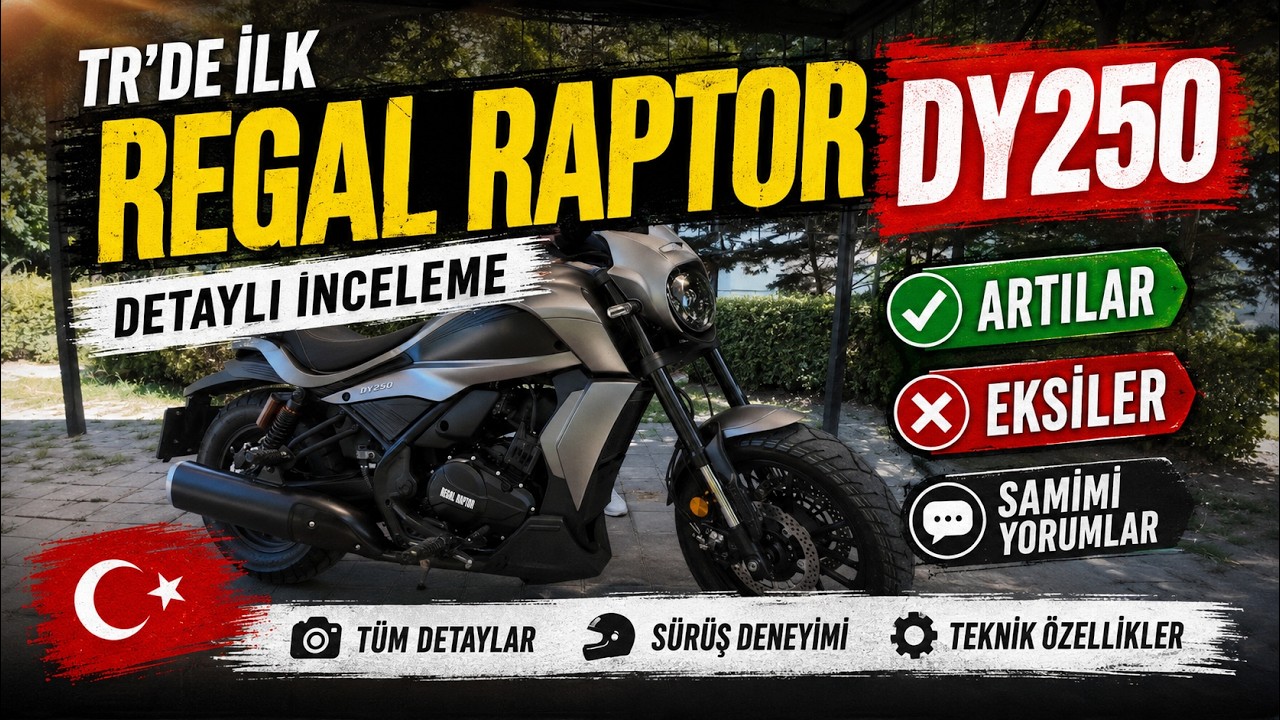 TR' DE İLK REGAL RAPTOR DY250 / DETAYLI İNCELEME / SAMİMİ YORMLAR  / ARTILAR EKSİLER #dy250