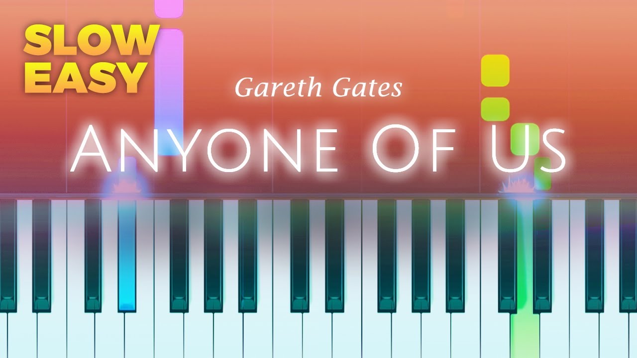 Gareth Gates - Anyone Of Us - SLOW EASY Piano TUTORIAL by Piano Fun Play