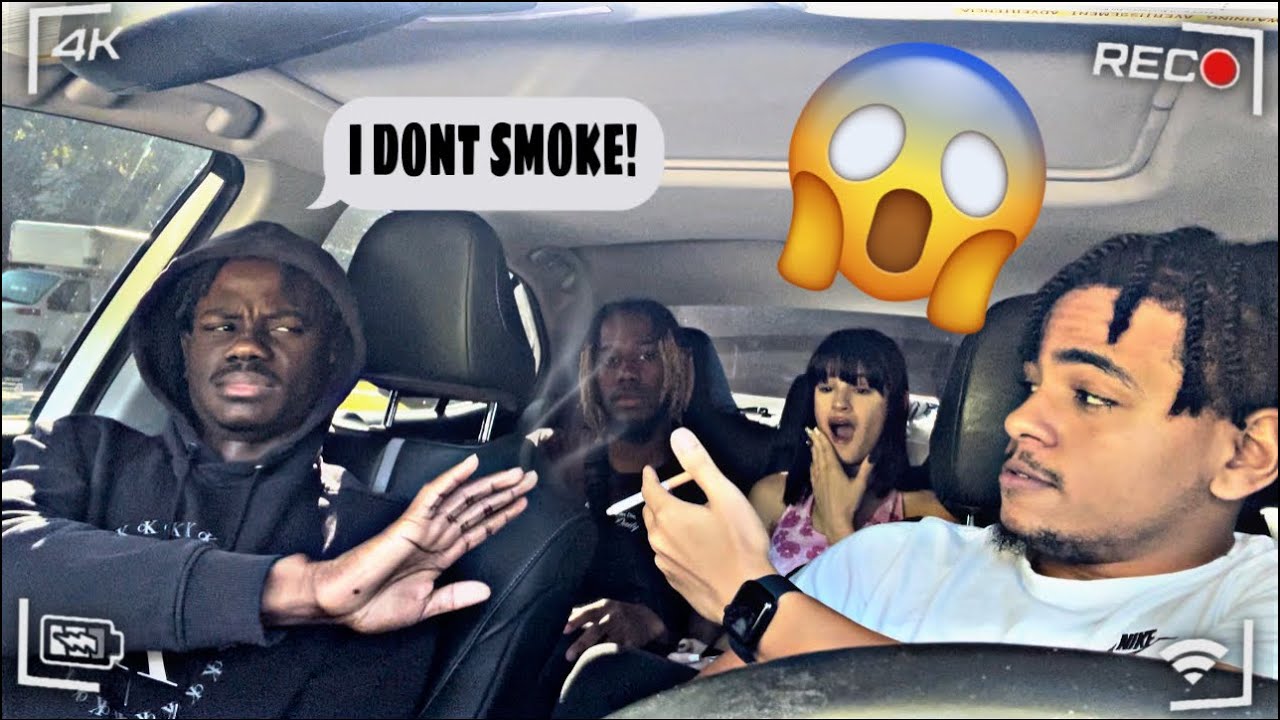 SMOKING CIGARETTES PRANK ON MY FRIENDS!(WE HOTBOXED THE WHIP)