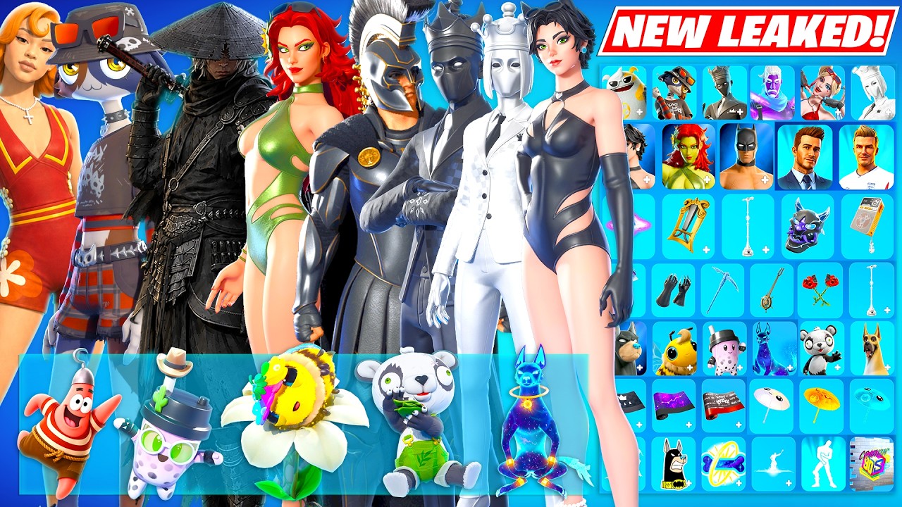 ALL NEW Fortnite Summer UPDATE Leaked Skins & Cosmetics Showcase(SpongeBob, FREE, DC, ICON, Collabs)