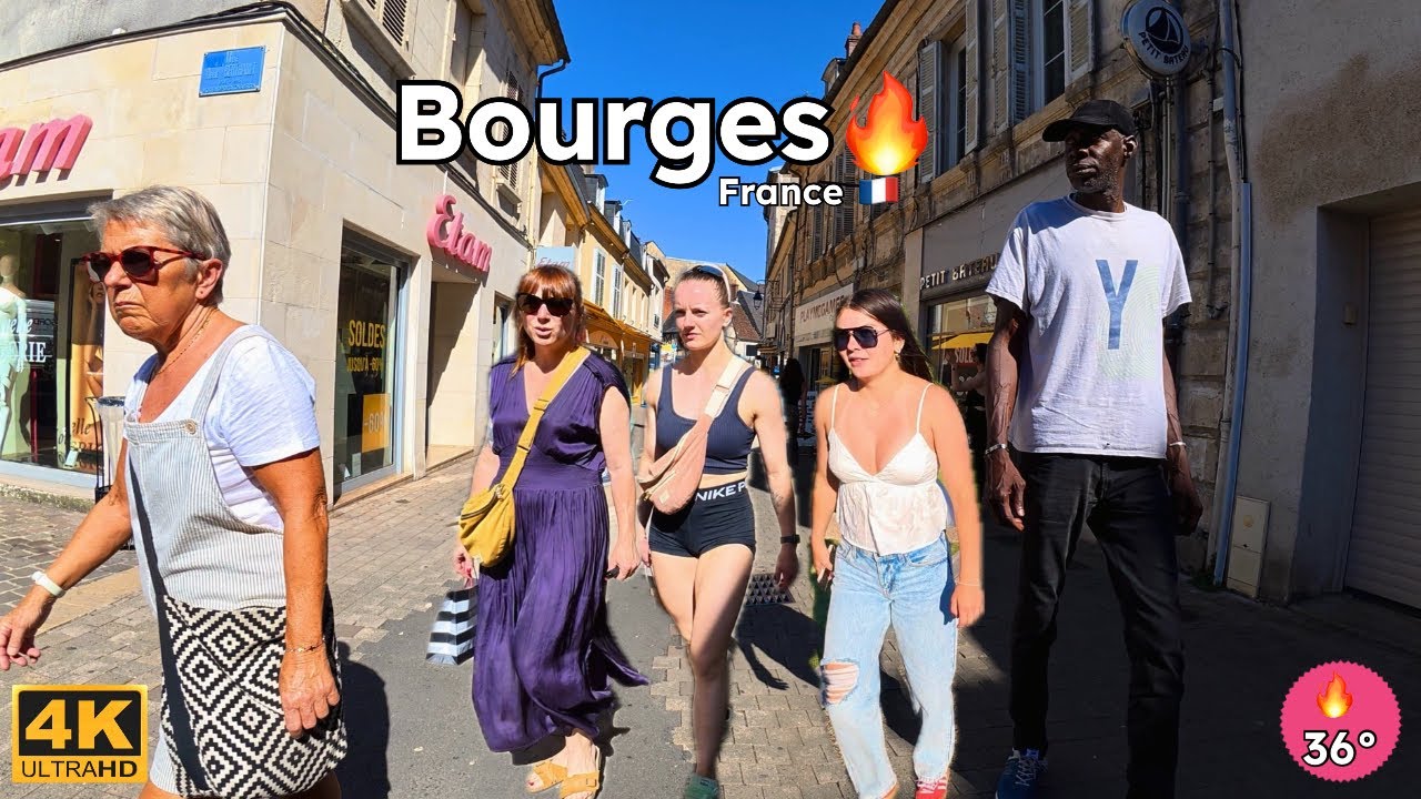 🇫🇷 Walking Through Bourges, France 🏰🚶‍♂️ | Hidden Gem of Central France! #travel #france #bourges