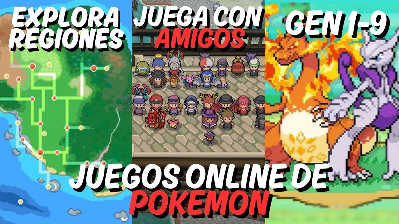 TOP 8 JUEGOS de POKEMON ONLINE GRATIS 2025 en ESPA&Ntilde;OL ✅ MULTIJUGADOR para PC y ANDROID ✅