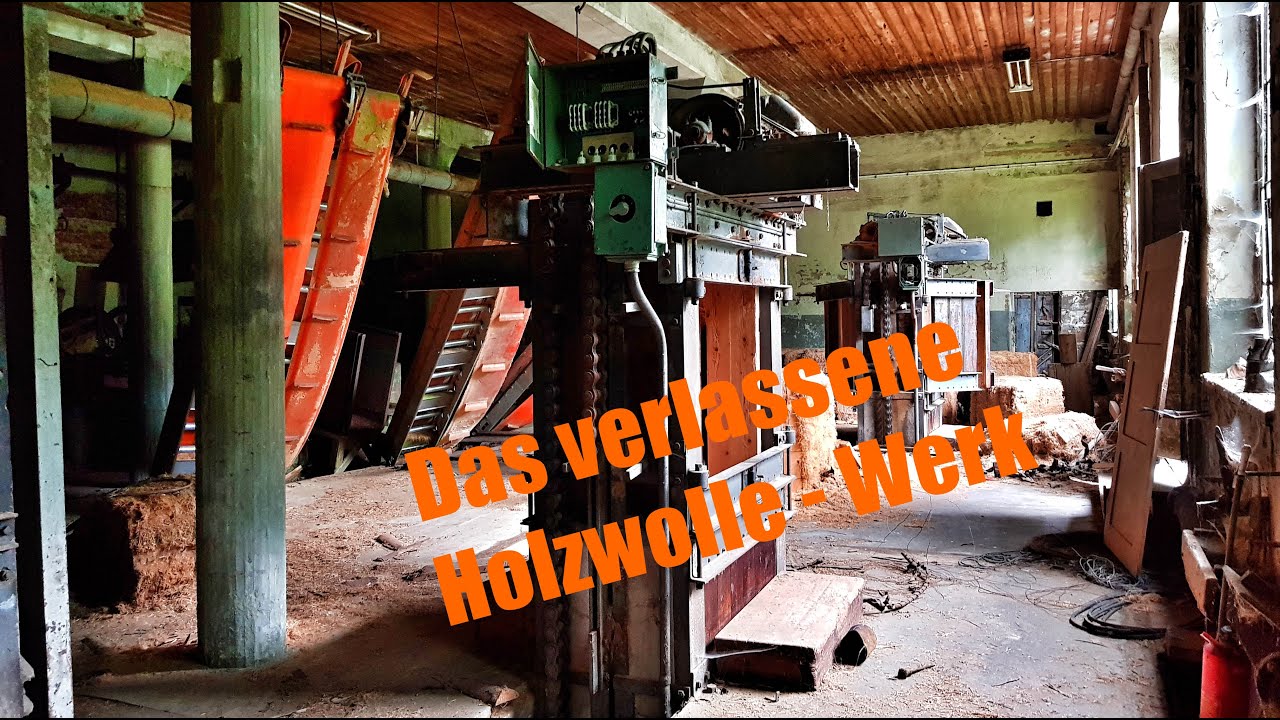 verlassenes Holzwolle - Werk - noch alles da!! - Lost Place