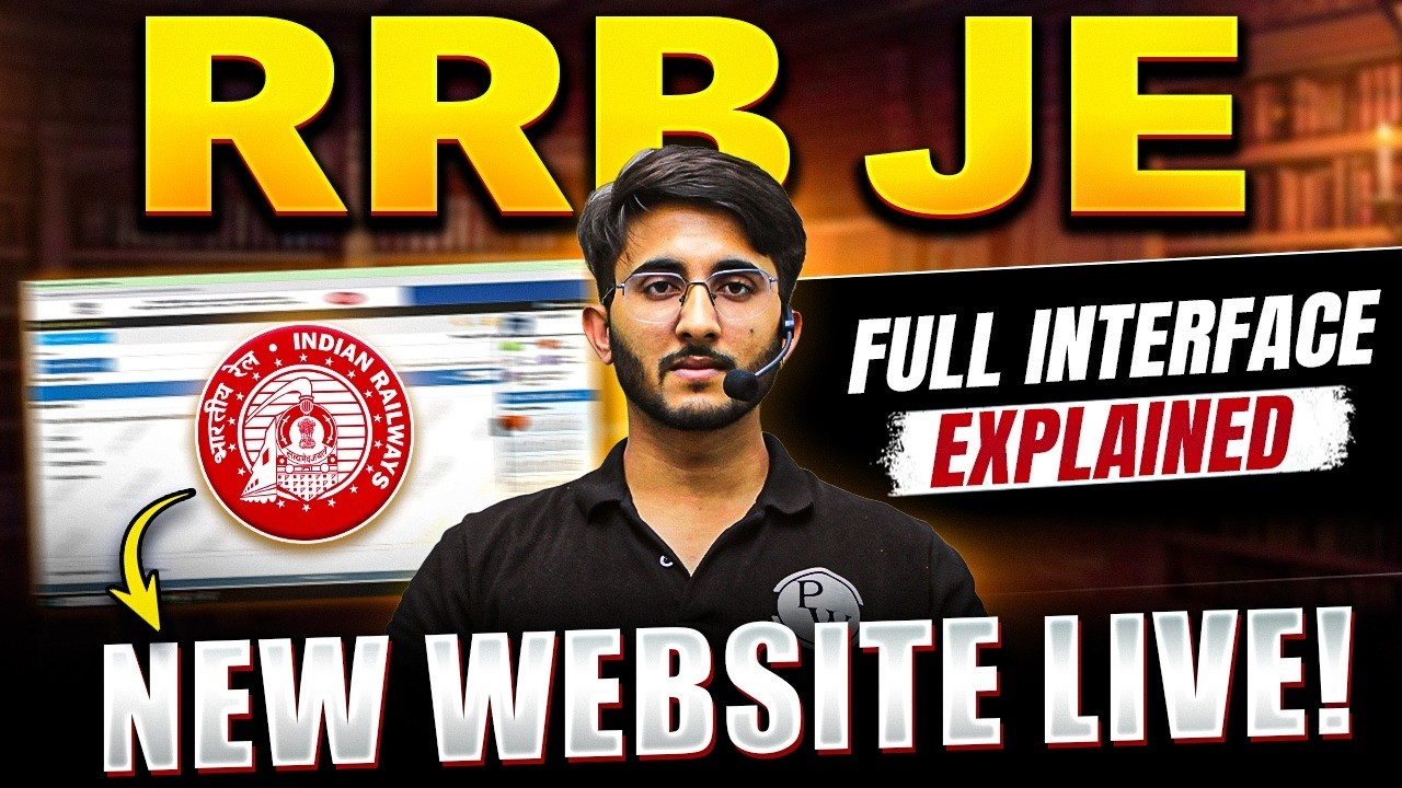 RRB JE New Website Live | How to Register on New RRB JE Website | Step-by-Step Registration
