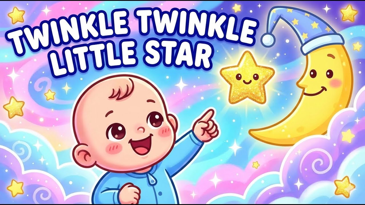 Twinkle Twinkle Little Star 🌟|Soothing Baby Lullaby for Sleep | Kidoo Fun & Learning #viral #cartoon
