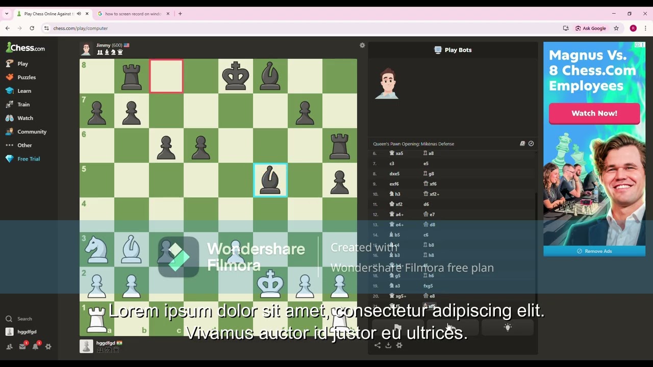 chess game against bots online