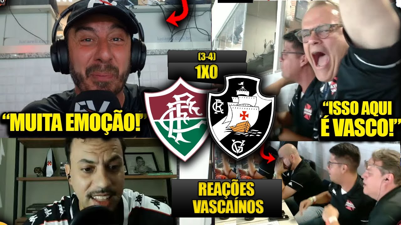 REA&Ccedil;&Otilde;ES dos VASCA&Iacute;NOS EUF&Oacute;RICOS - FLUMINENSE x VASCO - COPA DO BRASIL 2025 - REACT DA CLASSIFICA&Ccedil;&Atilde;O!