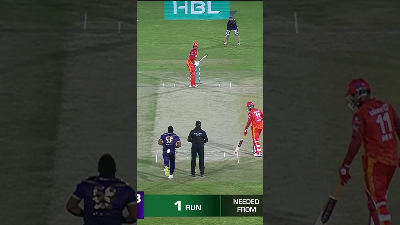 Last Over Thriller #HBLPSL8 #SabSitarayHumaray #IUvQG #Shorts #SportsCentral MI2A