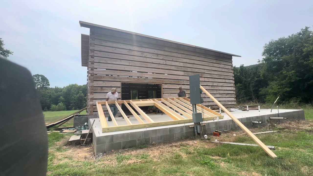 Laying out and Standing Walls  Ozark Cabin Build