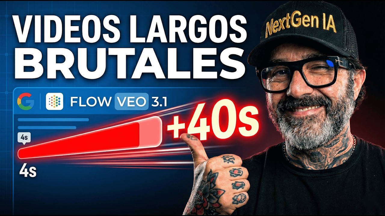 V&iacute;deos de Cine con IA Gratis | La Extensi&oacute;n que Automatiza Todo (VEO 3.1)