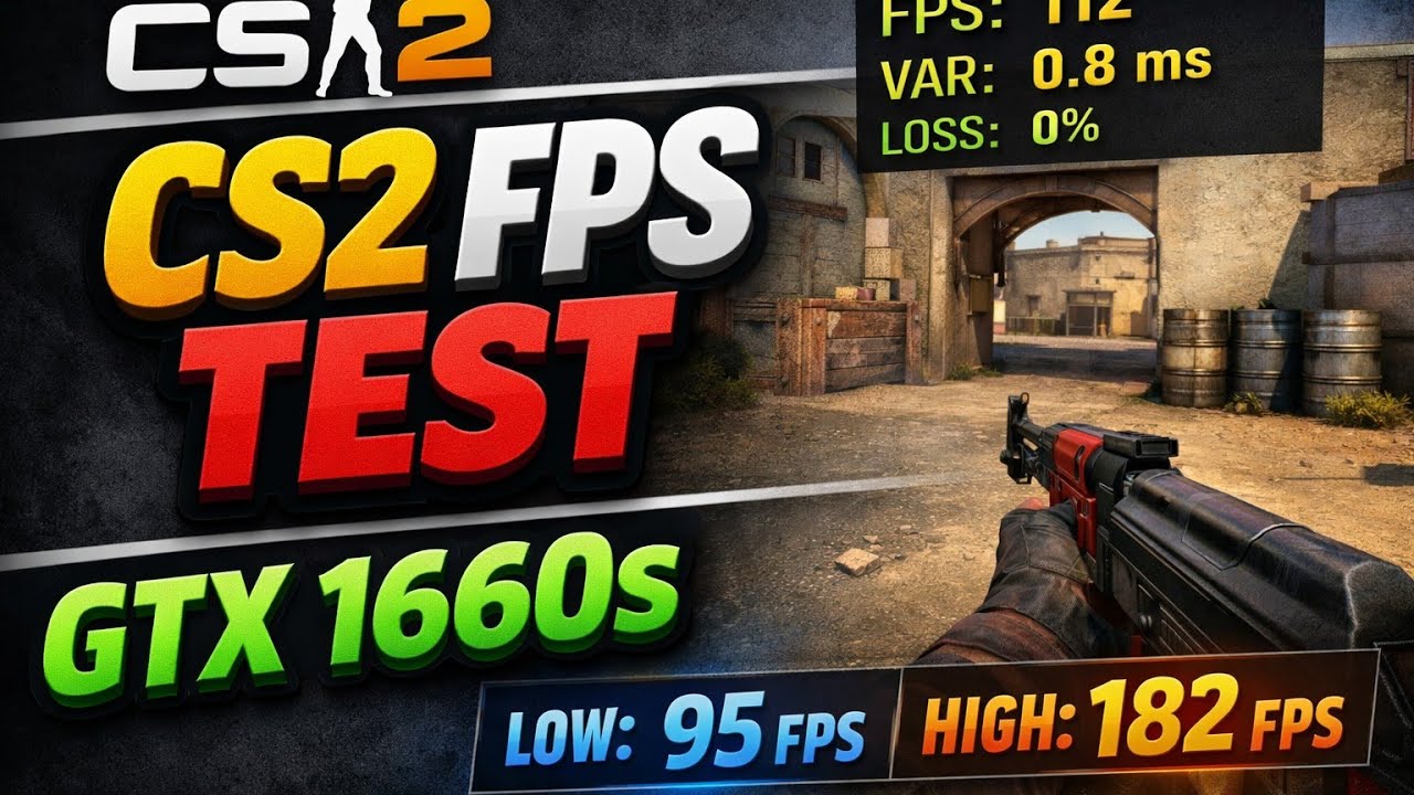 CS2 FPS Benchmark | GTX 1660 Super + i5-10400F | Low vs Medium vs Very High | Dust2