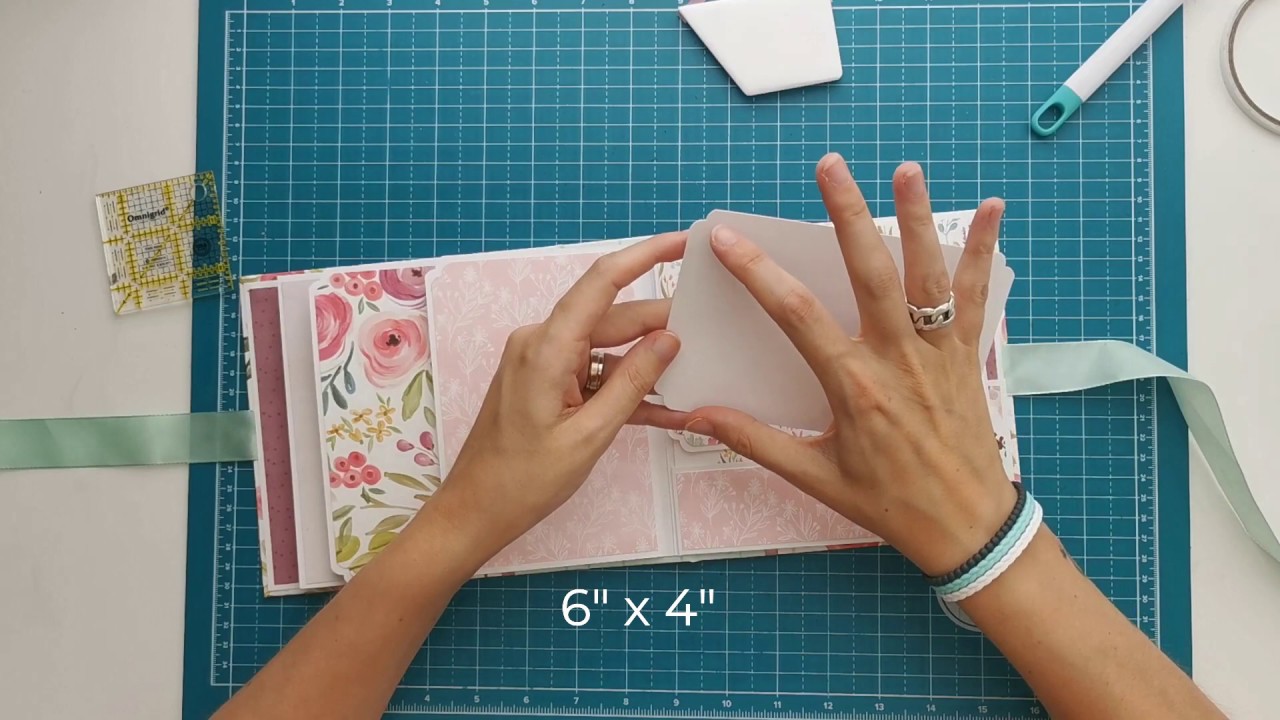 Flora No.3 - beginner mini album - inside covers