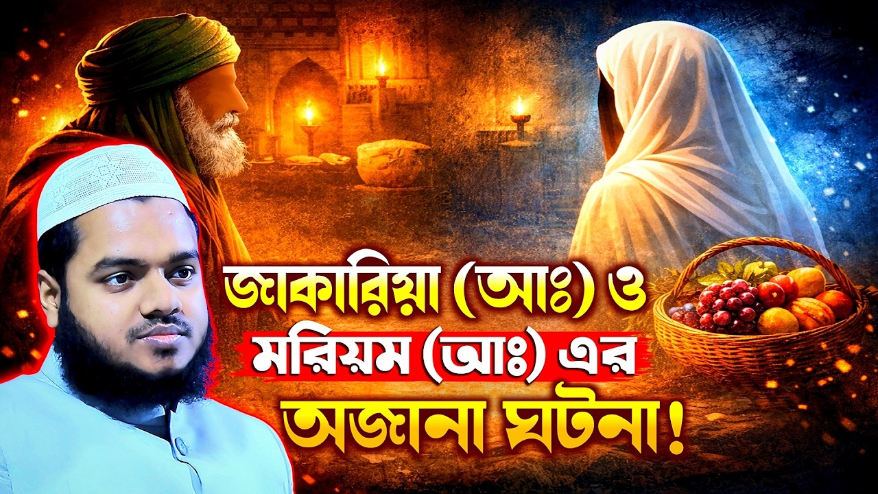 জাকারিয়া আঃ ও মরিয়ম আঃ এর সেই অজানা ঘটনা। হৃদয়স্পর্শী কাহিনী Abdullah bin Abdur Razzak New Waz