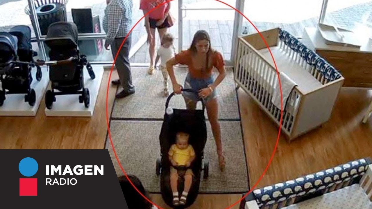 Mujer roba carriola pero olvida a su hijo en la tienda