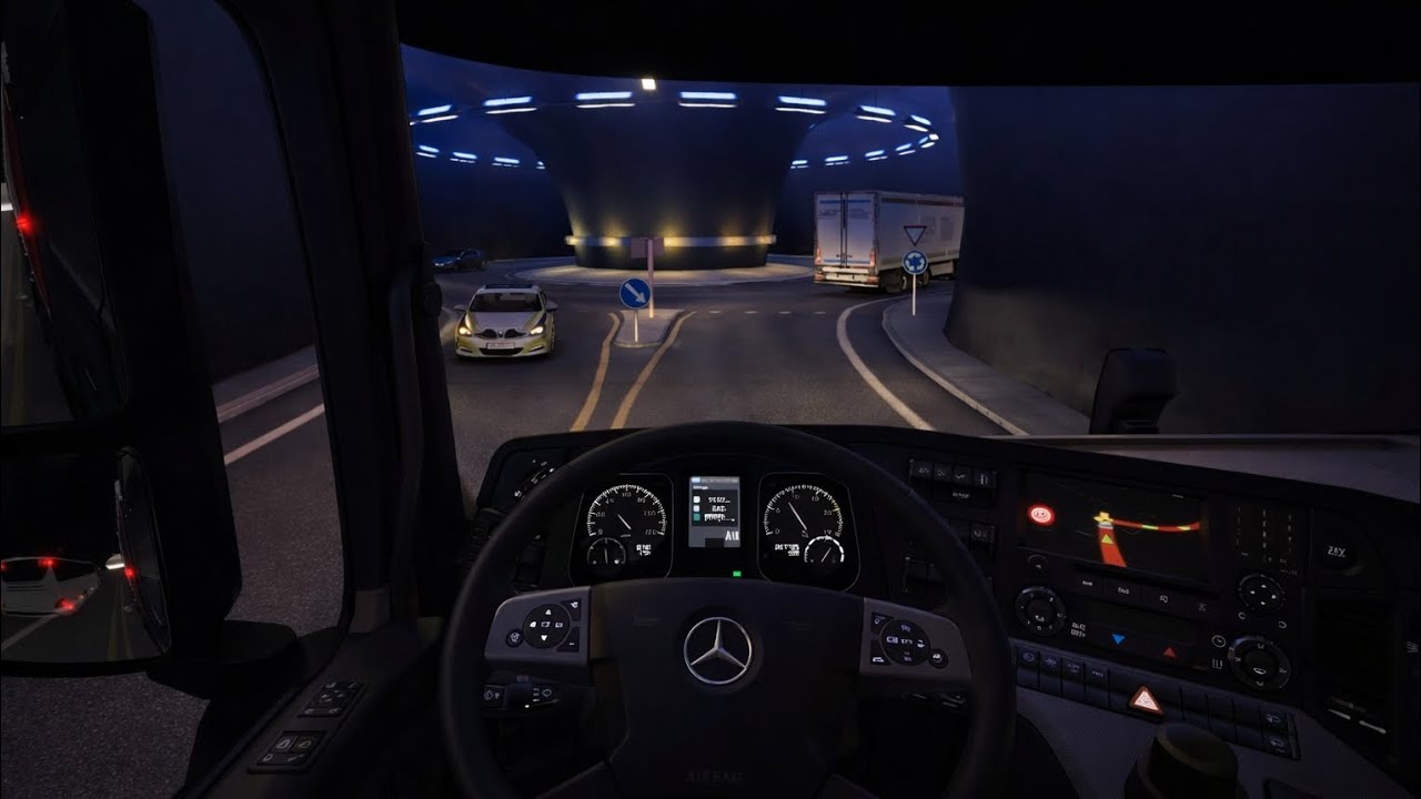 Norway night delivery...  Euro truck simulator 2 