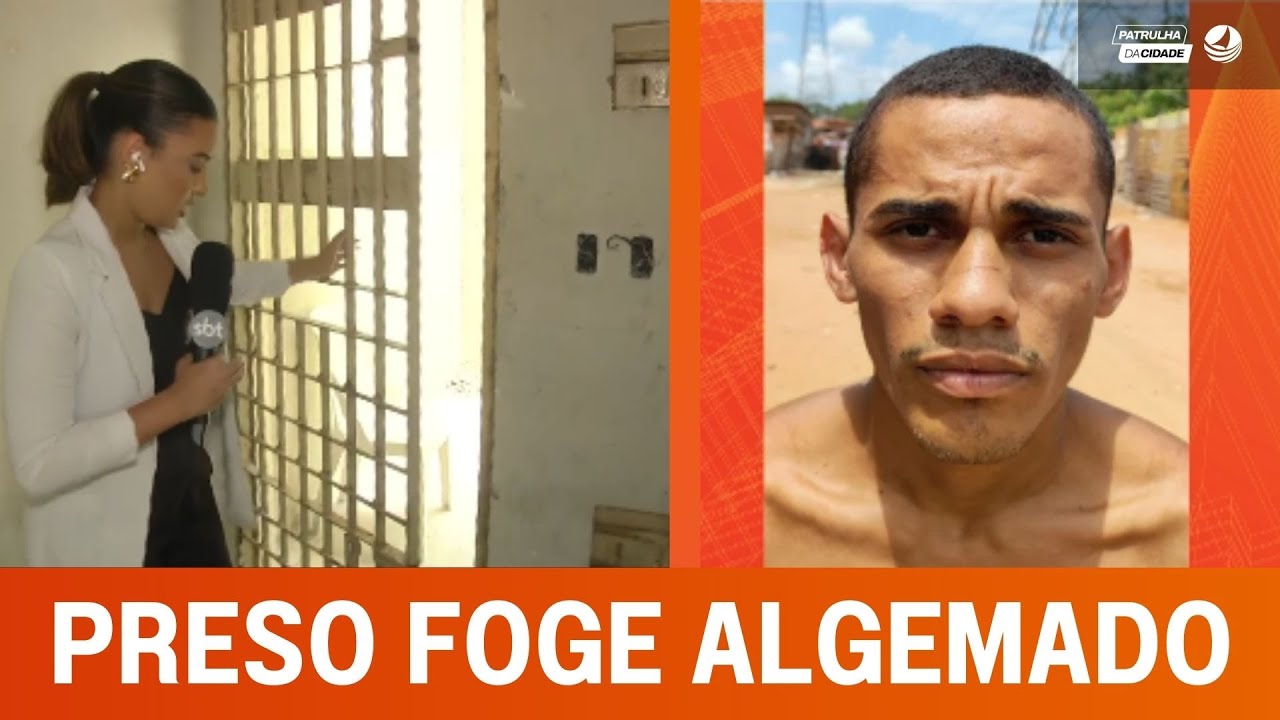 Um PR3S0 conseguiu escapar mesmo algemado de dentro de uma delegacia em Felipe Camarão